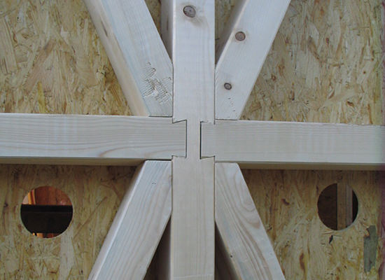 Križi in diagonale pri skeletni gradnji